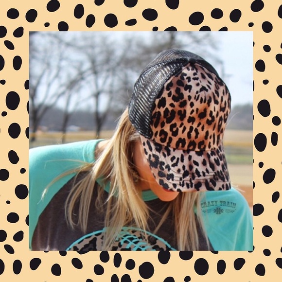 Glam Chatty Cheetah Cap by Crazy Train - Picture 3 of 4